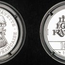 1987 France Large Silver Piedfort 100 f Lafayette- UNC