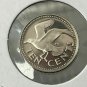 1976 Barbados Proof 10 C Tern bird flying