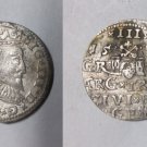 1594 POLAND Riga LATVIA  SILVER 3 GROSCHEN Sigizmund