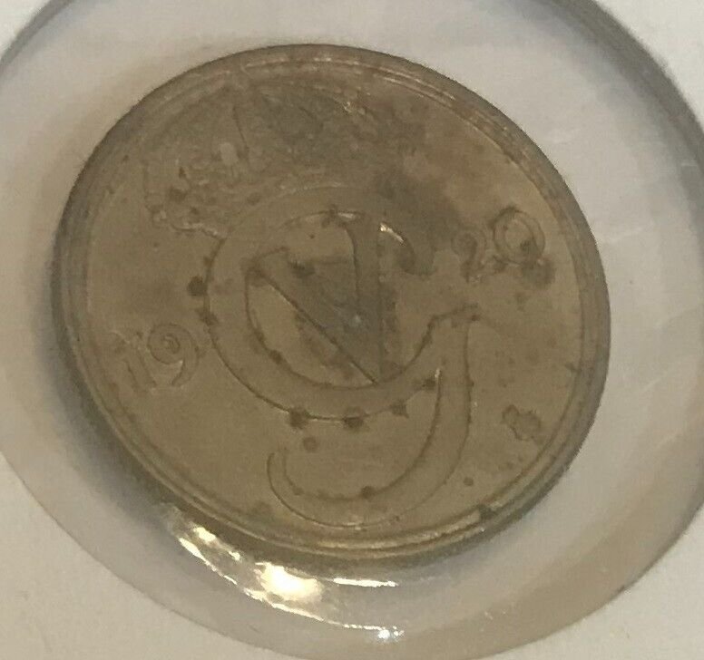 1920 Sweden Silver 10 ore nice