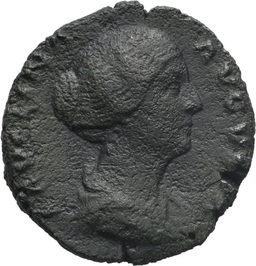 Ancient Rome 147-175 AD FAUSTINA JUNIOR AUGUSTA AS VENUS VICTORY SHIELD