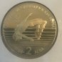 1988 Bulgaria proof 2  leva Olympic High Jump