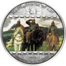 Cook Is 2010 Huge 3 Oz Silver 20$ 3 Bogatyrs/Vasnetsov  rare/Box Masterpiece Art