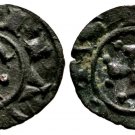 1258-66 MESSINA(Italy)MANFRED HOHENSTAUFEN SWABIA  Crusaders-Denaro TAU/Cross #2