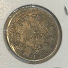 1918 F Germany Silver 1/2 mark