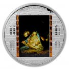 Cook Is 2010 Huge 3 Oz Silver 20$ Maratta Holy Night  rare/Box Masterpiece Art