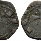 1197-1250 Sicily MESSINA(Italy)FEDERICO II DENARO Bust/Cross #3