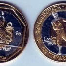 Rare 1996 Peru Lrg. 3-met pattern 20 S Olympic Boxer T1