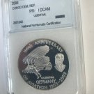 2008 Congo Large Proof 10 F Aviation Lilienthal-slabbed