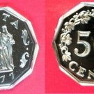 1977 Malta Large Proof Decagonal 50 C, Great Siege 1565
