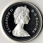 Canada 1989 Large Silver Proof $1-Canoe/Explorers Mackenzie River