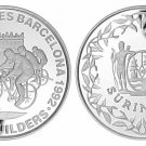 1992 Suriname Large Proof Silver 100 guilders-Olympic Cycling