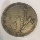 1965 Israel State Medal 59mm 115g Sterling Silver Hebrew University Jerusalem