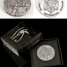 2016 Chad Large antiqued Silver thick 2 OZ 1000 francs Horus