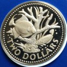 1973 Barbados Large Proof $2-Fish/Coral