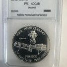 2008 Congo Large Proof  10 F Aviation Dumont-slabbed