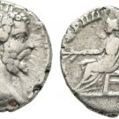 Ancient Rome AD 193-211 Septimius Severus AR Denarius Pax Branch Sceptre