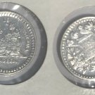 Rare 1893/2 Guatemala silver 1/2 Real Brilliant, Nice Luster