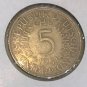 1951 D Germany Large Silver 5 marks