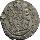 1617 Hungary Silver Denar-King Mathias-Habsburg Dynasty;Virgin Mary,Nice #4