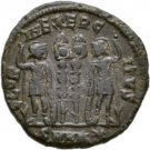 Ancient Rome CONSTANTIUS II 324- 337 AD AE Soldiers/STANDARDS