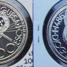 1987 Portugal Large Silver Proof 100 Esc Discovery Cape Cross/Ship/Compass-