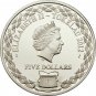 2012 Tokelau Large Color Silver Proof $5 -Tropic Bird
