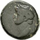 Ancient Rome 81-96 AD DOMITIAN Syria  SELEUCIS ANTIOCH WREATH AS SEMIS  #4