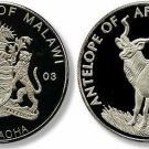 Malawi 2003 Large Proof 10 Kwacha-Antelope Kudu