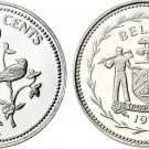 1976 Belize(Brit.Honduras) Sterling Silver Proof 5c-Fork Tailed Flycatcher Birds