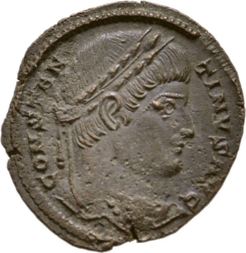 Ancient Rome Constantine I 306-337 AD AE Follis Campgate Trier #2