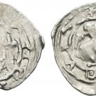 Austria 1202-1252 Friesach St.Veit Bernhard  Silver Pfennig Bust/Lion