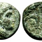 Rare Ancient Greece 3 cent  BC Larissa THESSALY Kremaste Nymph Harpa