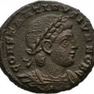 Ancient Rome 316-337 AD CONSTANTINE II CAESAR FOLLIS SOLDIERS ANTIOCH #3