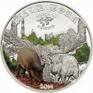 2014 Cook Is Large Silver Color Proof $2-Wild Boar