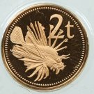 1976 Papua New Guinea Proof 2 T-Butterfly Cod/Paradise Bird