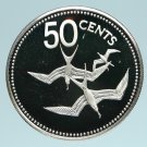 1978 Belize Sterling Silver Proof 50c-Frigate Birds