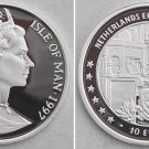 1997 Isle of Man  Silver Proof 10 Euro Netherlands/Sweelink