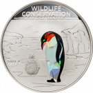 2013 Cook Is Large Silver Color Prism $5-Penguin