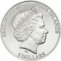 2013 Cook Is Large Silver Color Prism $5-Penguin