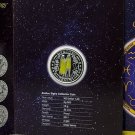 Rare 2011 Cook Is.Silver Color Proof$1 Zodiac-Gemini/Mercury-Folder,mintage 2500