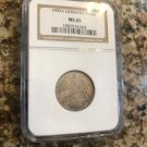 1909 A Germany Silver 1 Mark-NGC MS65