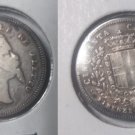 1860 Tuscany Italy Silver 50 C -King Vittorio Emanuel