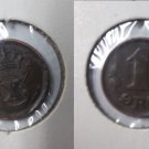 Rare 1917 Denmark 1 Ore -Nice