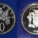 Rare 1982 Jamaica Proof 10 c Flowers