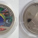 2002 Palau Large Color  $1 Tropical Blue Fish/Bare-breasted Mermaid Shipfront
