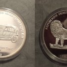 2002 Congo Large Silver Proof 10 Francs-Auto History-Audi 1912/Lion