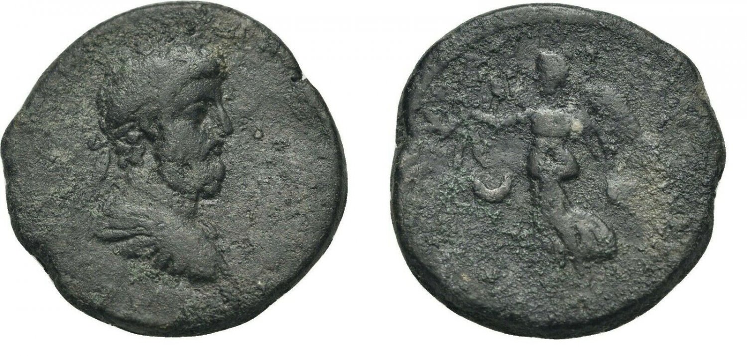 Ancient Rome 2-3 Cent AD Emperor/Victory Large AE