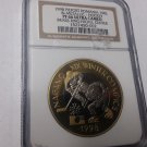 Rare 1998 Romania Bi-Metal 100 L piefort Olympic .Hockey NGC PF 66 Ultra Cameo