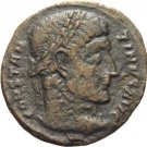 Ancient Rome 307-337 AD CONSTANTINE GREAT FOLLIS ALEXANDRIA Wreath VOT